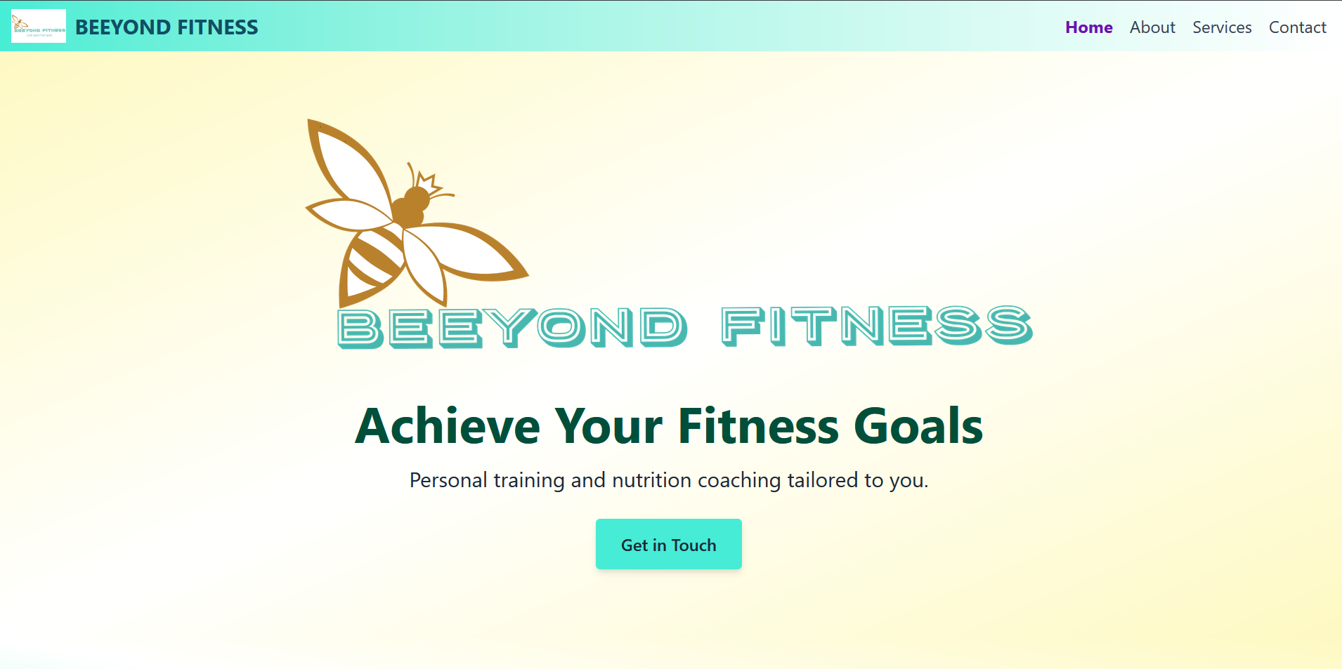 BEEYOND FITNESS Website preview